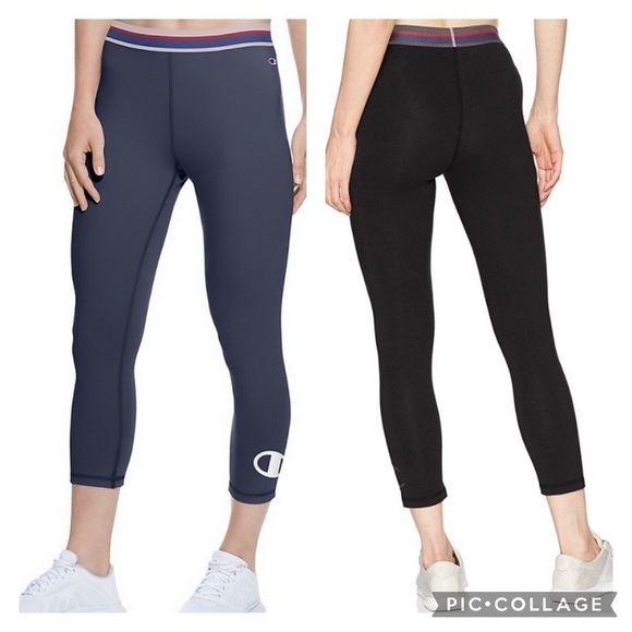 CHAMPION AUTHENTIC COTTON BLEND CAPRI Leggings - Picture 1 of 8